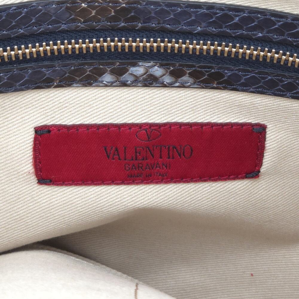 Valentino Multicolor Python Rockstud Clutch - Picture 2 of 8